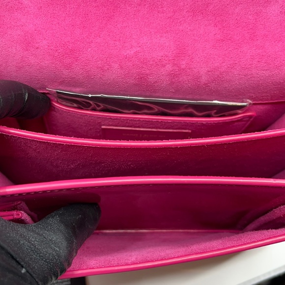 Saint Laurent Small Patent Leather Sunset Monogram Shoulder Bag - Picture 4 of 6